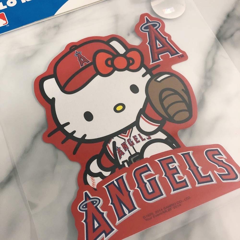 Brand New Limited Edition Sanrio Hello Kitty x LA Angel's Baseball Sticker